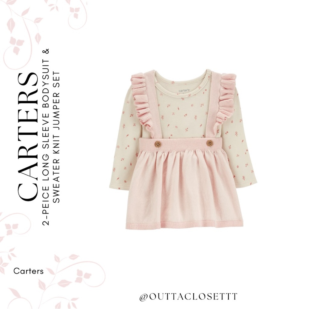 Carters 2-piece long-sleeve bodysuit & sweater knit jumper set